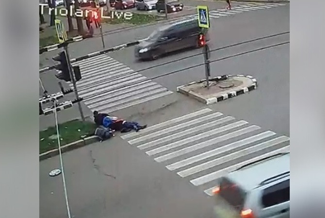 ДТП в Харькове на «островке безопасности»: водителя «подрезал» другой автомобиль