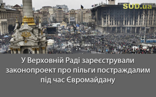 У Верховній Раді зареєстрували законопроект про пільги постраждалим під час Євромайдану