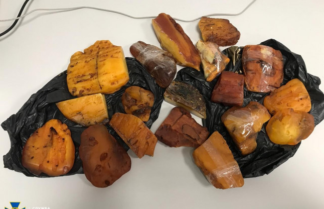 Мешканців Рівного викрили на контрабанді рідкісного виду бурштину в арабську країну