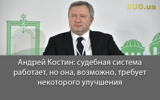 Андрей Костин: судебная система работает, но она, возможно, требует некоторого улучшения
