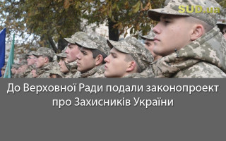До Верховної Ради подали законопроект про Захисників України