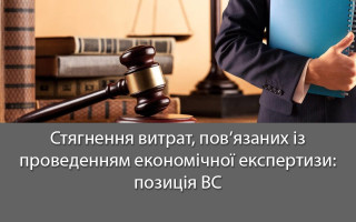 Стягнення витрат, пов’язаних із проведенням економічної експертизи: позиція ВС