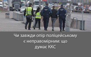 Чи завжди опір поліцейському є неправомірним: що думає ККС