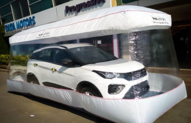 В Индии придумали «пузырь безопасности» для защиты авто от коронавируса