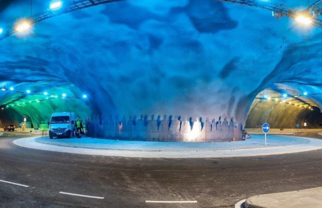 Построили первую в мире автомобильную развязку на дне океана, фото