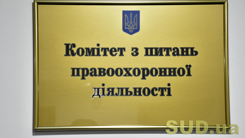 Правоохоронний комітет розглядає зміни до Кримінального кодексу