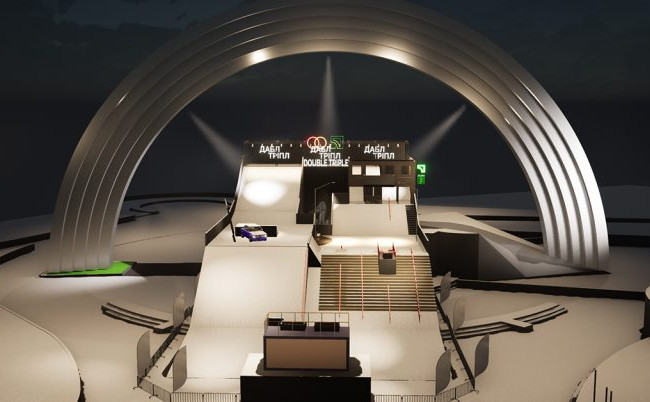 Під Аркою дружби народів почали монтувати сноупарк