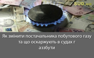 Як змінити постачальника побутового газу та що оскаржують в судах газзбути