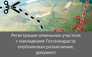 Регистрация земельных участков с накладками: Госгеокадастр опубликовал разъяснение, документ