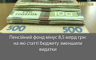 Пенсійний фонд мінус 8,5 млрд грн: на які статті бюджету зменшили видатки