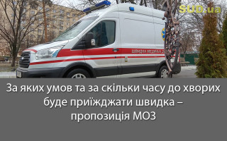 За яких умов та за скільки часу до хворих буде приїжджати швидка – пропозиція МОЗ