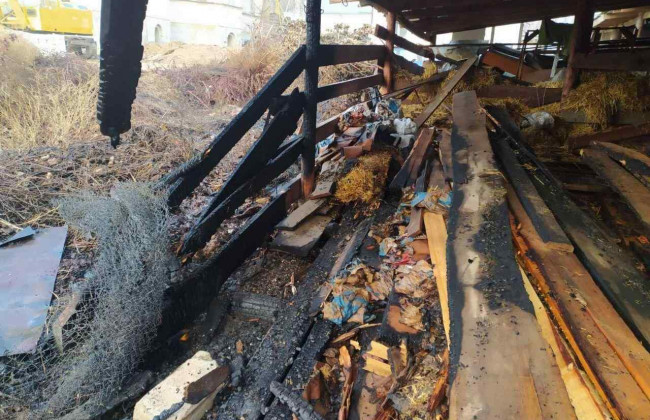 На территории храма в Одессе вспыхнул пожар: фото