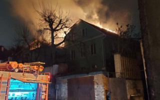 В Киеве вспыхнул жилой дом