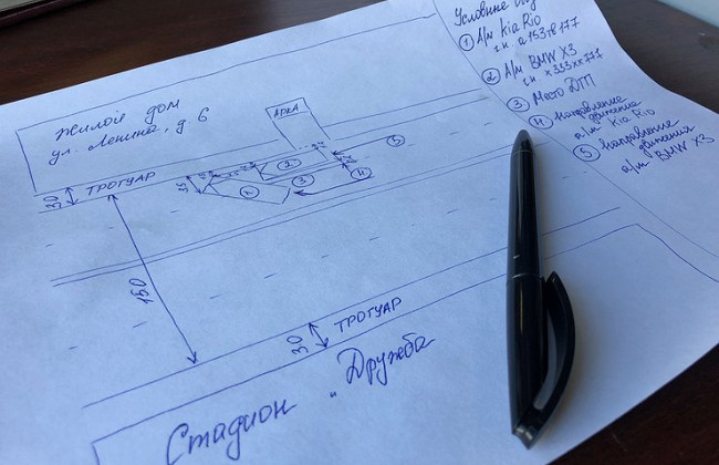 Чи є схема ДТП, складена на місці події, доказом у суді