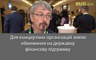 Для концертних організацій зняли обмеження на державну фінансову підтримку