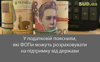 У податковій пояснили, які ФОПи можуть розраховувати на підтримку від держави