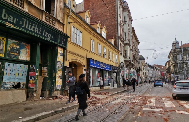 У Хорватії стався землетрус магнітудою більше 6 балів, фото