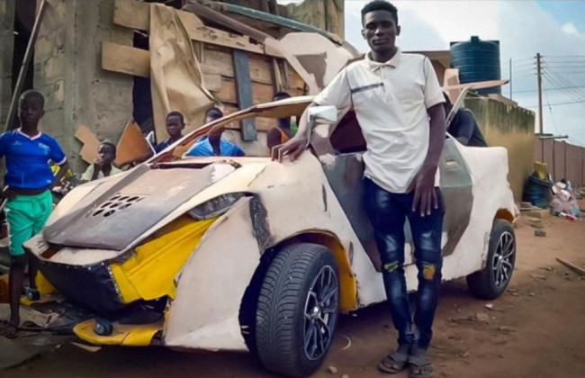 «Суперкар» для деревни: в Африке сделали автомобиль за 200 долларов, видео