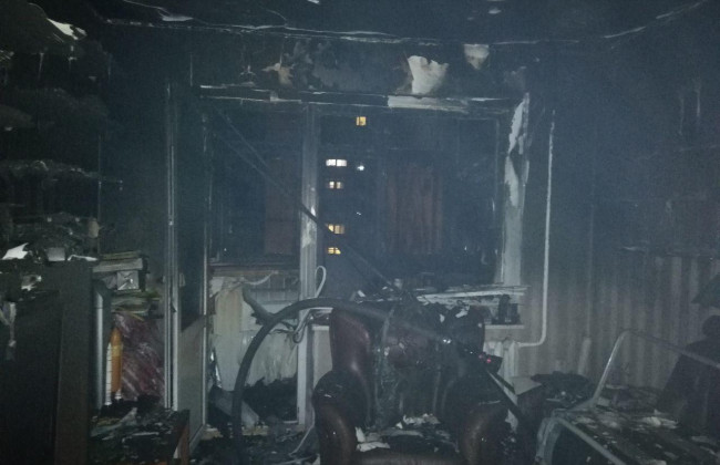 В Одессе вспыхнул пожар в доме, фото