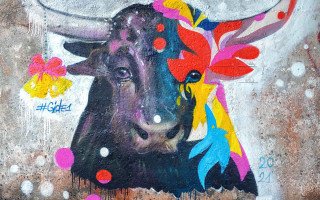 В Киеве появился новый мурал, посвященный 2021 году