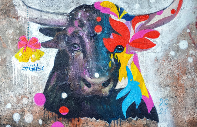 В Киеве появился новый мурал, посвященный 2021 году