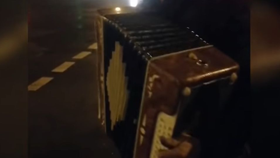 В Киеве пьяный водитель устроил копам концерт на дороге, видео