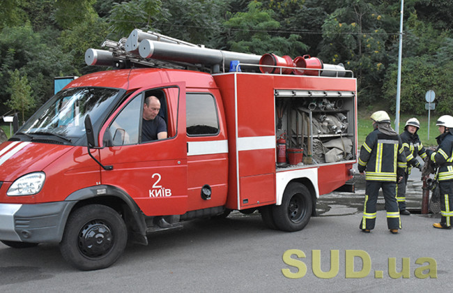 В Киеве на Рождество загорелось двухэтажное административное здание
