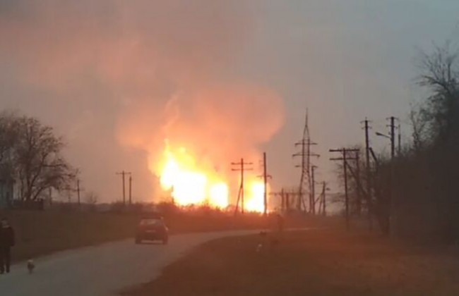 В Полтавской области взрыв газопровода оставил без газа 15 сел
