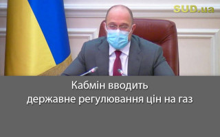 Кабмін вводить державне регулювання цін на газ