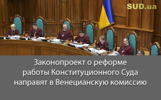 Законопроект о реформе работы Конституционного Суда направят в Венецианскую комиссию