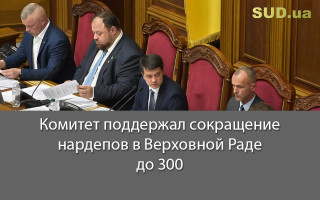 Комитет поддержал сокращение нардепов в Верховной Раде до 300