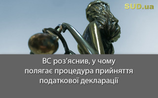 ВС роз’яснив, у чому полягає процедура прийняття податкової декларації
