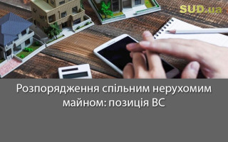 Розпорядження спільним нерухомим майном: позиція ВС
