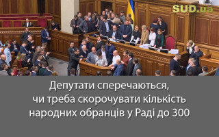 Депутати сперечаються, чи треба скорочувати кількість народних обранців у Раді до 300