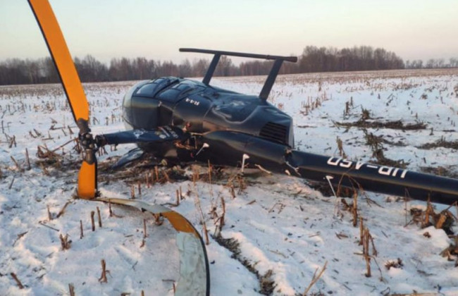 Под Киевом разбился вертолет, фото
