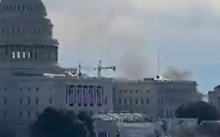 Над Капитолием США виден дым: здание закрыли из-за угрозы безопасности, видео