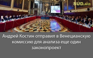 Андрей Костин отправил в Венецианскую комиссию для анализа еще один законопроект