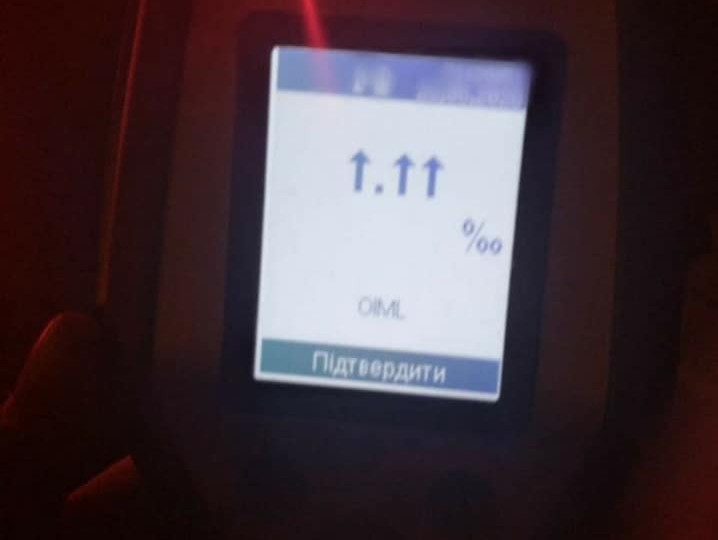 В Киеве патрульные обнаружили рекордно пьяного водителя: фото
