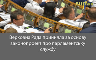 Верховна Рада прийняла за основу законопроект про парламентську службу