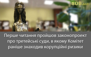 Перше читання пройшов законопроект про третейські суди, в якому Комітет раніше знаходив корупційні ризики