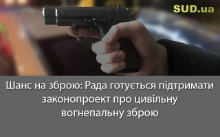 Шанс на зброю: Рада готується підтримати законопроект про цивільну вогнепальну зброю