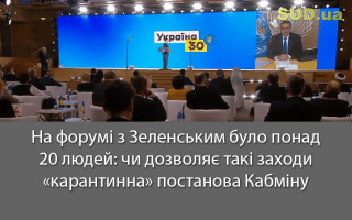 На форумі з Зеленським було понад 20 людей: чи дозволяє такі заходи «карантинна» постанова Кабміну