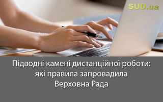 Підводні камені дистанційної роботи: які правила запровадила Верховна Рада