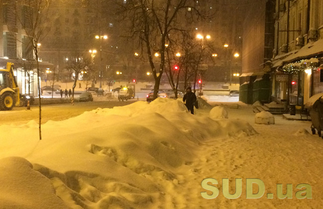 Киян закликали не відправляти дітей до школи через негоду