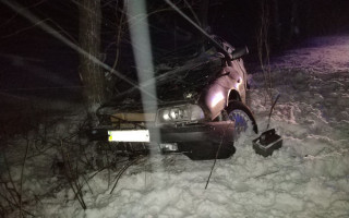 На Черкащині легковий автомобіль врізався у дерево, фото