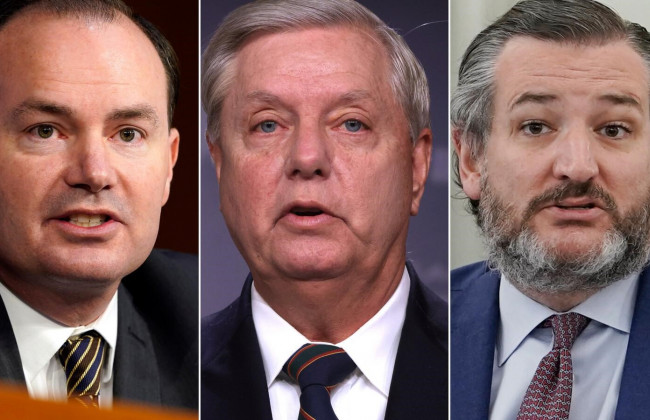 Трое республиканцев встретились с адвокатами Трампа накануне его защиты от импичмента