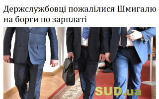 Держслужбовці пожалілися Шмигалю на борги по зарплаті