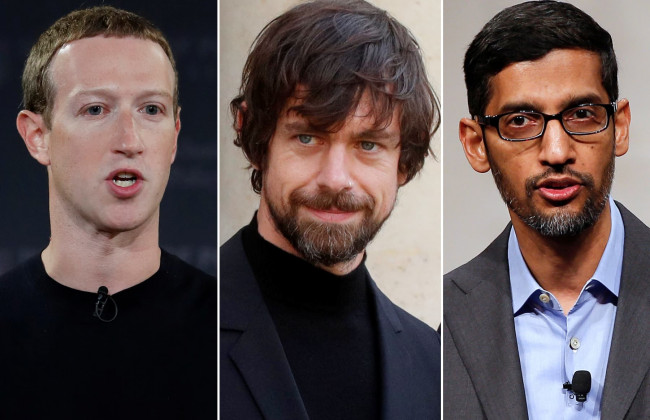 Керівники Facebook, Google та Twitter будуть свідчити у Конгресі через поширення фейків