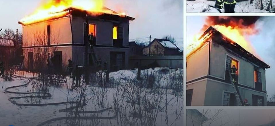 В Дарницком районе Киева сгорел частный дом