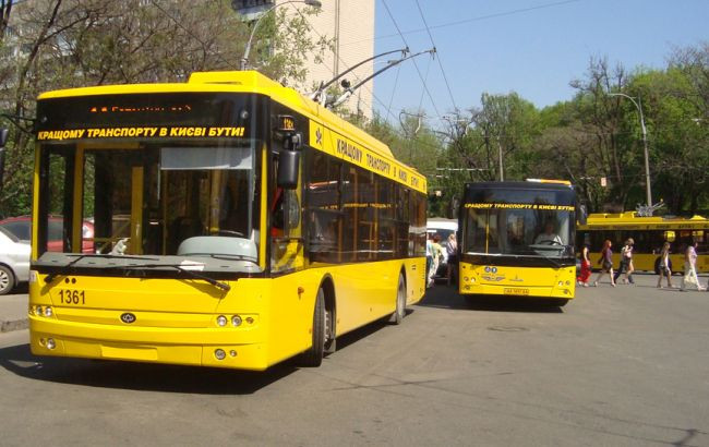 В Киеве на выходных общественный транспорт изменит маршрут